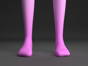 blonde girl Modelo 3D