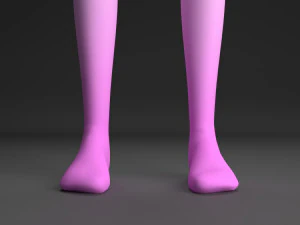 blonde girl 3D Model