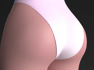 blonde girl 3D Model