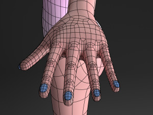 blonde girl Modelo 3D