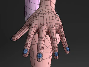 blonde girl 3D Model