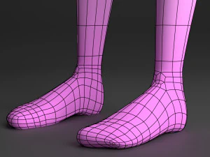 blonde girl 3D Model