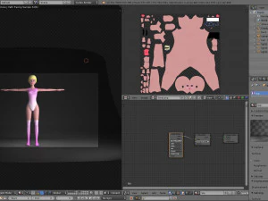 blonde girl 3D Model