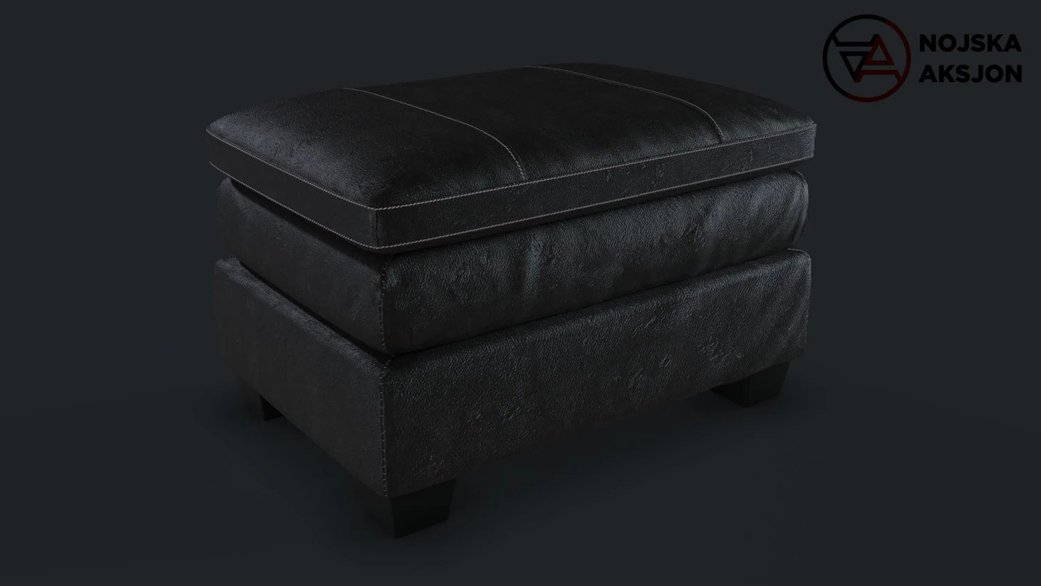 gleason chair ottoman damaged 3D Model .c4d .max .obj .3ds .fbx .stl .blend 