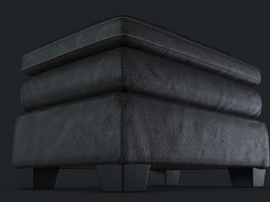 gleason chair ottoman damaged 3D Model