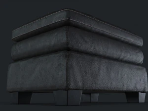gleason chair ottoman damaged 3D Model