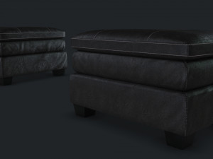 gleason chair ottoman damaged 3D Model