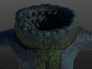 clawed frogman Model 3D
