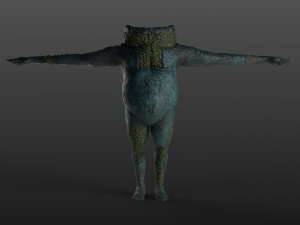 clawed frogman Model 3D