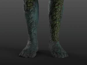 clawed frogman Model 3D