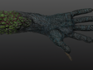 clawed frogman Model 3D