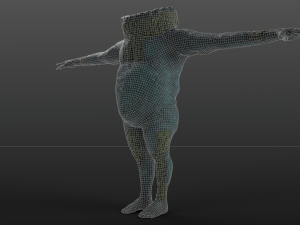 clawed frogman Model 3D