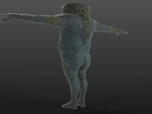 clawed frogman Model 3D