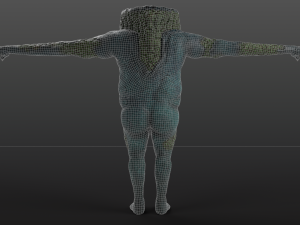 clawed frogman Model 3D