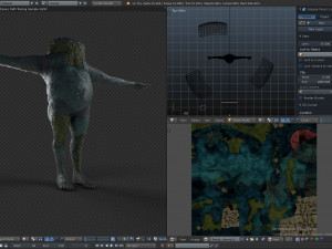 clawed frogman Model 3D