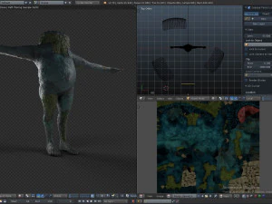 clawed frogman 3D Model