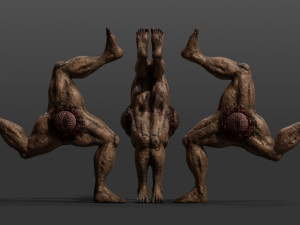 triskelion legs monster 3D Model