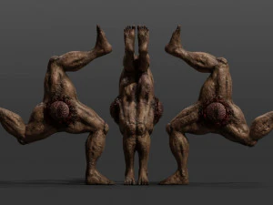 triskelion legs monster 3D Model