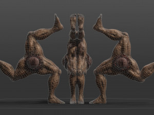 triskelion legs monster 3D Model