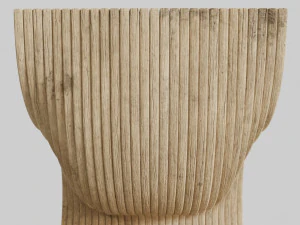 wood chair with curves 3D Model