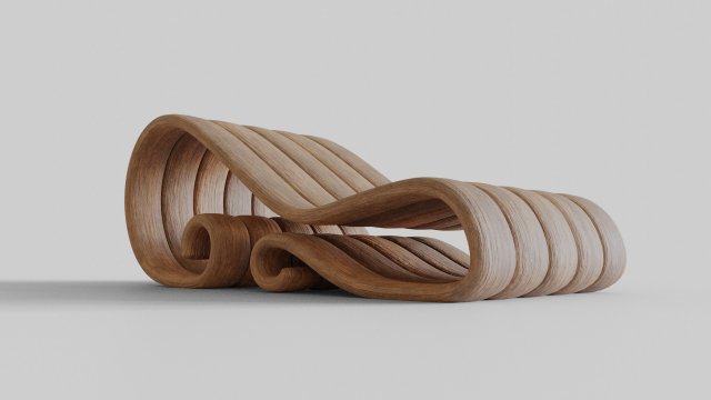 big wooden chair Model 3D .c4d .max .obj .3ds .fbx .stl .blend 