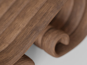 big wooden chair Model 3D