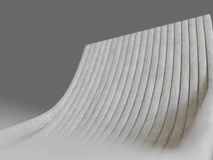 white wooden lounger 3D Model