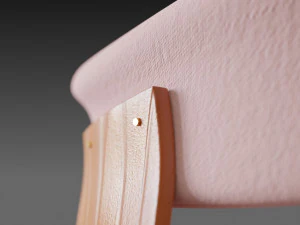 wooden chair with a pillow 3D Model