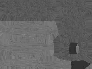 wooden chair with a dark shiny leather Modelo 3D