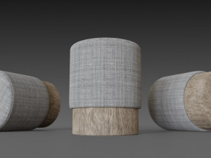 homemade puf cylinder 3D Model