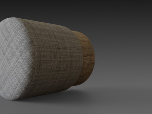 homemade puf cylinder 3D Model