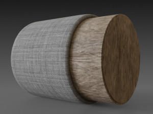 homemade puf cylinder 3D Model