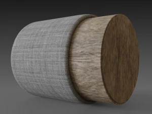 homemade puf cylinder 3D Model