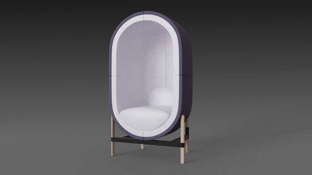 capsule chair sofa Modèle 3D .c4d .max .obj .3ds .fbx .stl .blend 
