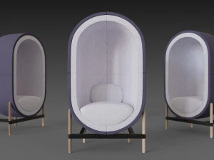 capsule chair sofa 3D Model