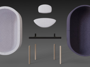 capsule chair sofa Modèle 3D