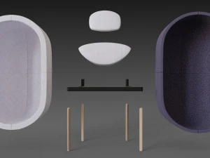 capsule chair sofa 3D Model