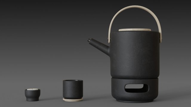 theo teapot from stelton Model 3D .c4d .max .obj .3ds .fbx .stl .blend 