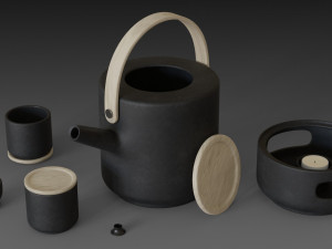 theo teapot from stelton Model 3D
