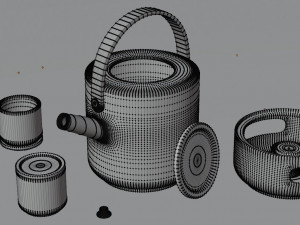 theo teapot from stelton Model 3D