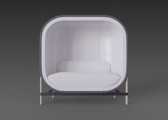 big capsule chair sofa 3D 模型 .c4d .max .obj .3ds .fbx .stl .blend