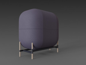 big capsule chair sofa 3D 模型