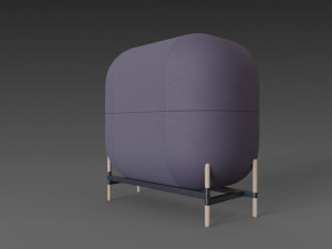 big capsule chair sofa 3D 模型
