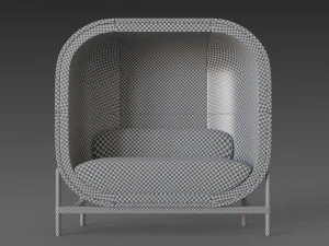 big capsule chair sofa 3D Model