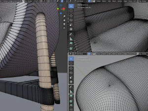 big capsule chair sofa 3D Model