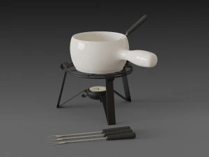 fondue set 3D Model