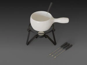 fondue set 3D Model