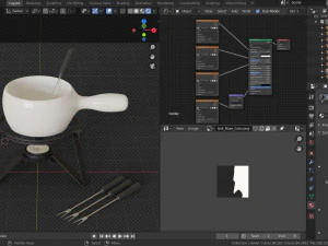 fondue set 3D Model