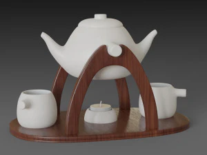 набір підігрівача для чайника 3D Модель