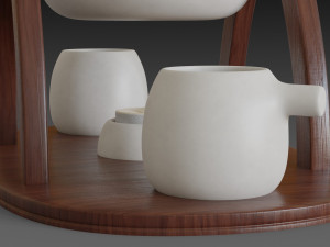 teapot warmer set 3D-Modell